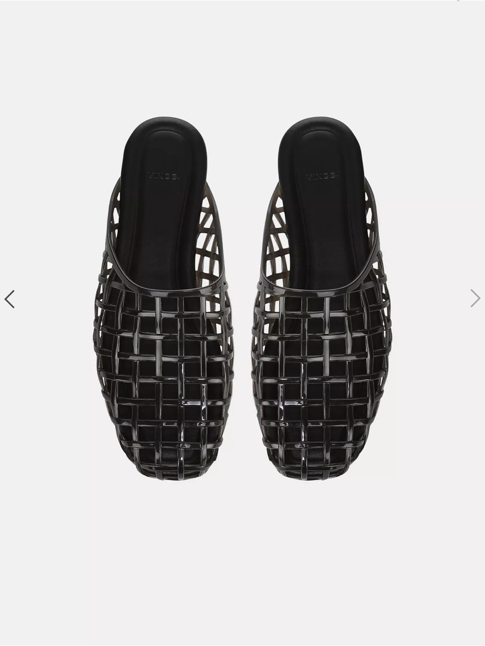 Vince Woven Slide Mules in Dark Brown